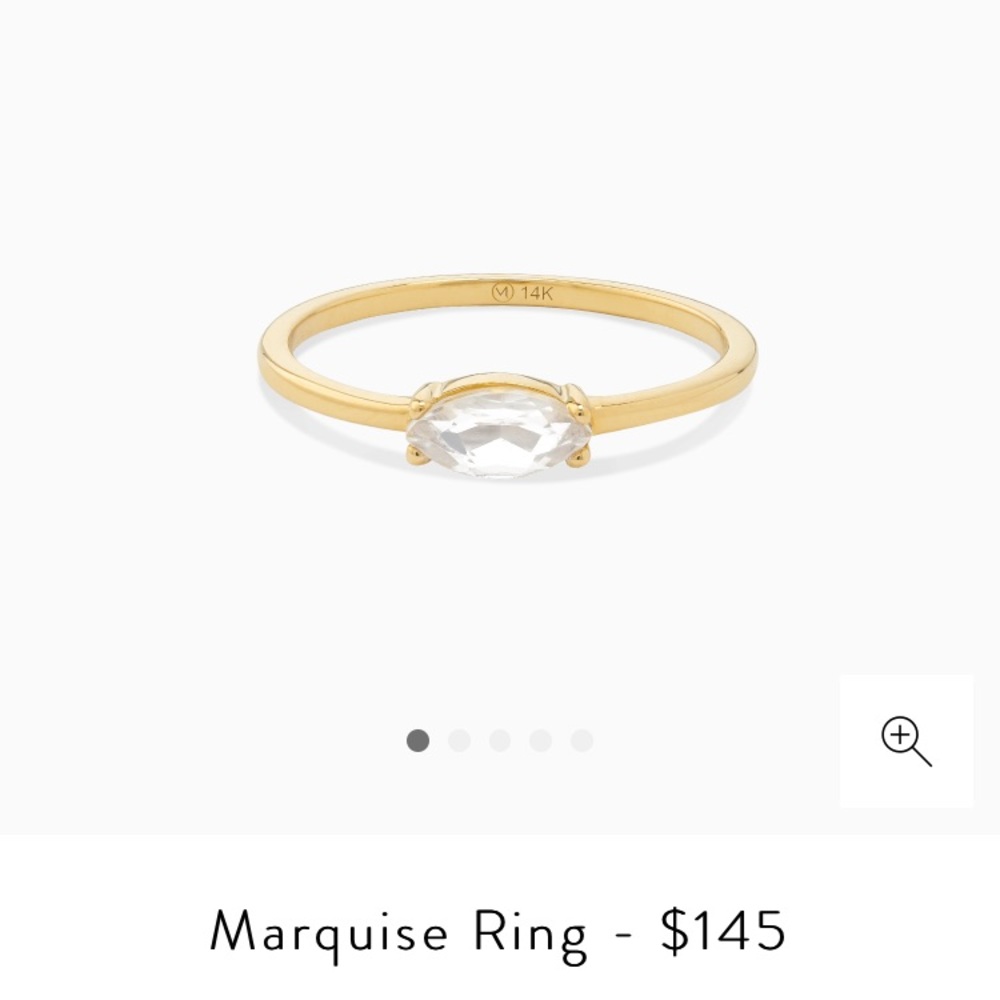 Mejuri Marquise ring size 9 barely worn
